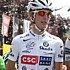 Andy Schleck au départ de la dernière étape du Tour de France 2008